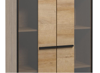 Vitrinen Kommodenschrank Glas Designer Schrank Holz Neu Kommode Vitrine Kommoden